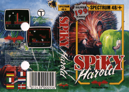 Spiky Harold box art for ZX Spectrum